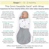 Amazing Baby - Omni Swaddle Sack with Wrap -  Arms Up Sleeves & Mitten Cuffs, Sterling Confetti