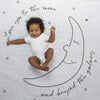 Amazing Baby – Swaddle Studio 3pk – Love You to the Moon - Milestone & Sensory Muslin Swaddles - Black & White for Baby's Visual Development