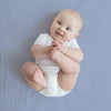 Amazing Baby - Muslin Fitted Crib Sheet - Denim Solid