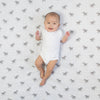 Amazing Baby - Muslin Fitted Crib Sheet - Zebra
