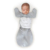 Amazing Baby - Omni Swaddle Sack with Wrap -  Arms Up Sleeves & Mitten Cuffs, Gray Stars