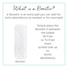 Honest® + Boosties - Hybrid Diaper Bundle - Set of 3 Covers + Reusable Inserts (5 Tri-Fold + 5 Boosters), Large, 22-40 lbs