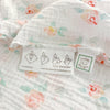 Muslin Swaddle Blankets - Set of 3 - Spring Morning - featuring Peachy Pink Watercolor Floral by artist Lynette Damir