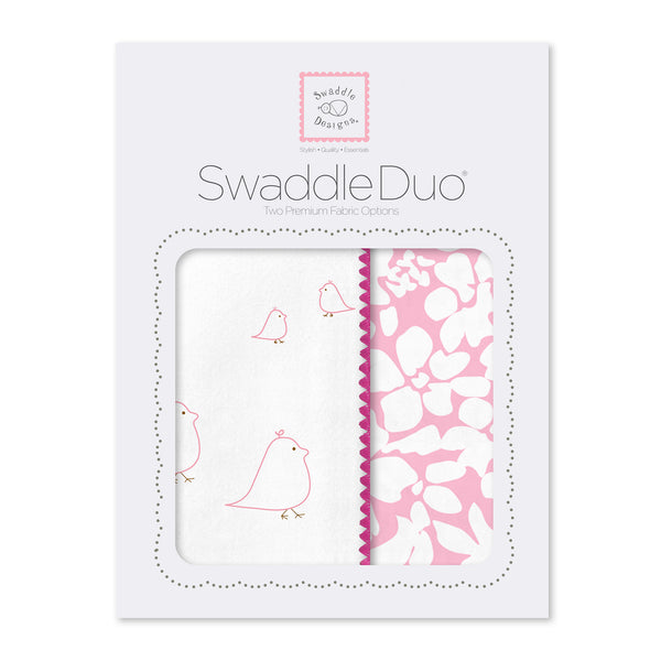 SwaddleDuo - Mama & Baby Chickies + Pink Lush Botanical