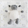 Muslin Swaddle and Plush Toy Set - Little Lamb Blanket and Little Lamb Plush Toy