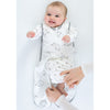 Muslin Non-Weighted zzZipMe Sack Set - French Dots + Tiny Triangles, Grays with a Touch of Silver Shimmer