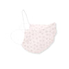 2-Layer Cotton Flannel Facemask - Soft Black Bubble Dots, Soft Pink - 60pcs