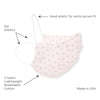 2-Layer Cotton Flannel Facemask - Soft Black Bubble Dots, Soft Pink - 60pcs