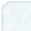 Ultimate Swaddle Blanket - Sterling Deco Elephants, Sunwashed Blue