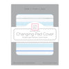 Muslin Changing Pad Cover - 3 Color Stripe with Shimmer