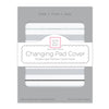 Muslin Changing Pad Cover - 3 Color Stripe with Shimmer