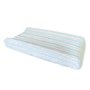 Muslin Changing Pad Cover - 3 Color Stripe Shimmer, Blue