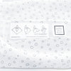 Marquisette Swaddle Blanket - Bubble Dots, Soft Black Pearl on White