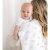 Marquisette Swaddle Blanket - Elephant & Chickies, Pastel Pink - LIMITED TIME OFFER