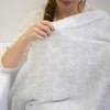 Muslin Swaddle Single - Lillie, Sterling and Dark Gray Shimmer