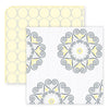 SwaddleDuo - Sterling  Mod Circles on Soft Yellow & Yellow Medallions