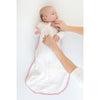 Cotton Knit Non-Weighted zzZipMe Sack Set - Tiny Triangles, Pink with Touch of Gold Shimmer