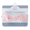 Muslin Headband - Solid Pastel Pink