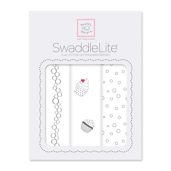 SwaddleLite - Celebrate White and Soft Black