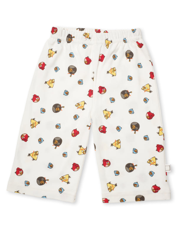 Soft Cotton Knit Pants - Classic Angry Birds Baby - 3 Sizes: NB, 3M, 6M
