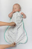 Amazing Baby - Soft Fleece Non-Weighted zzZipMe Sack - Playful Dots, SeaCrystal