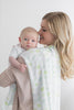 Amazing Baby - Silky Swaddle 2pk , Leaves & Dots