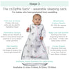 Amazing Baby - Muslin Non-Weighted zzZipMe Sack  - Stars