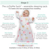 Amazing Baby - Muslin Non-Weighted zzZipMe Sack  - Watercolor Roses