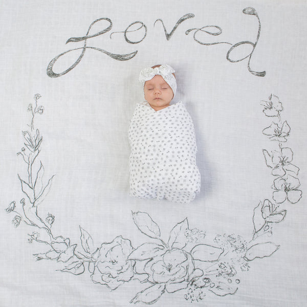 Amazing Baby – Swaddle Studio 3pk – Loved, Floral