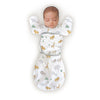 Amazing Baby - Omni Swaddle Sack with Wrap -  Arms Up Sleeves & Mitten Cuffs, On Safari