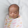 Amazing Baby - Silky Swaddle 2pk , Petals & Dots