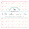 Amazing Baby - Ultimate Swaddle Blanket - Playful Dots, Multi Pink