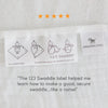 Amazing Baby - Sensory Muslin Swaddle Blanket - Little Feather - Love from Above