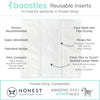 REUSABLE Inserts for Honest® Hybrid & Amazing Baby Hybrid Cloth Diaper Covers: 5 Tri-Fold Inserts + 5 Boosters, Size 2 / Small