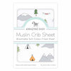 Amazing Baby - Muslin Fitted Crib Sheet - Outdoor Adventure