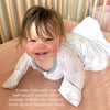 Transitional Swaddle Sack - Arms Up 1/2-Length Sleeves & Mitten Cuffs, Tiny Lambs