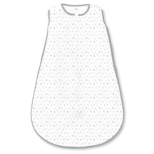 Amazing Baby - Soft Fleece Non-Weighted zzZipMe Sack - Playful Dots, Sterling