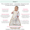 Muslin Non-Weighted zzZipMe Sack - Watercolor Sunny Days