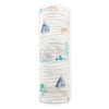 Muslin Swaddle Single - Watercolor Mountains & Trees