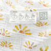 Muslin Swaddle 3pk + Pajama Gown + Hat Newborn Gift Set - Watercolor Sunny Days