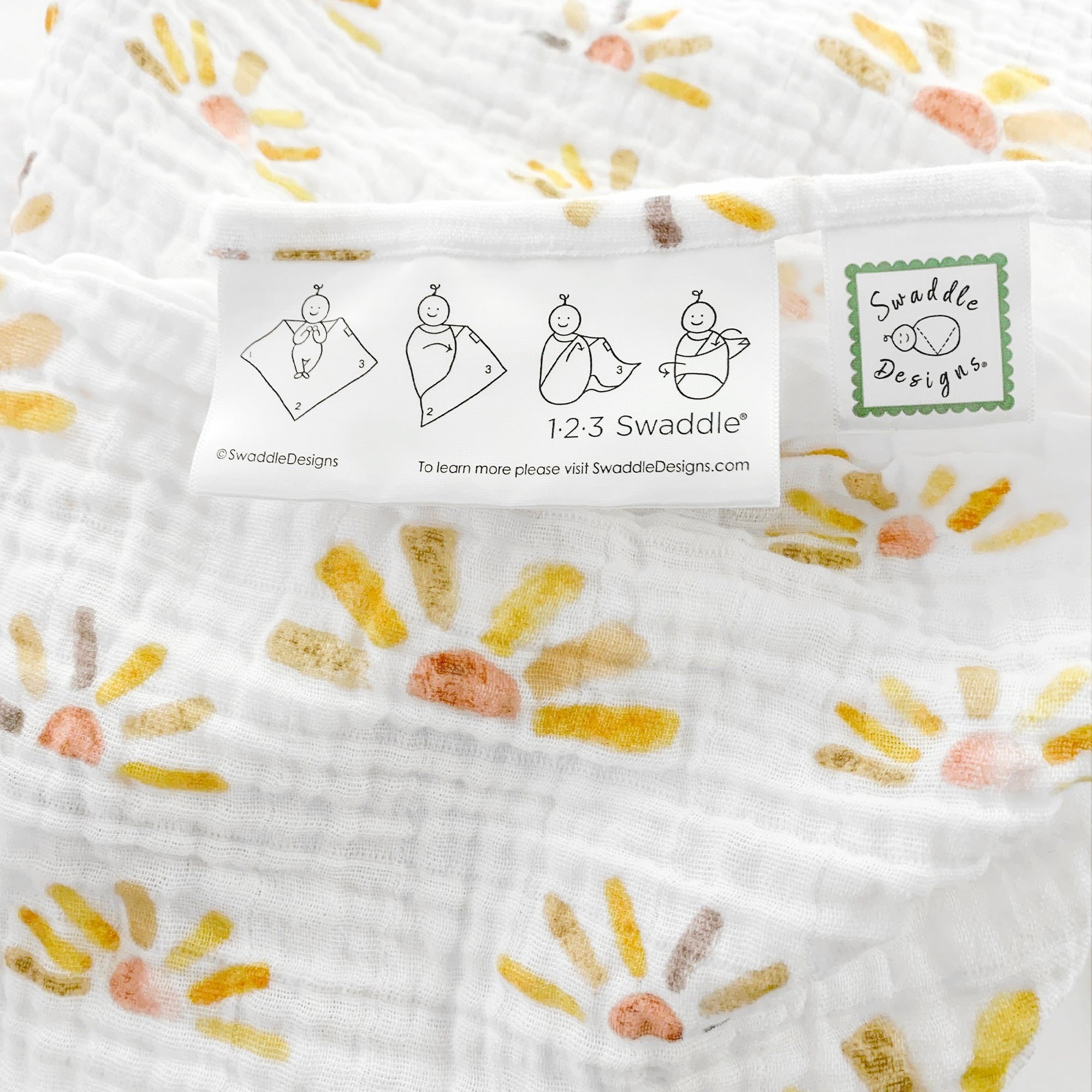 Muslin Swaddle Blankets set of 3 Bohemian Happiness featuring Wa