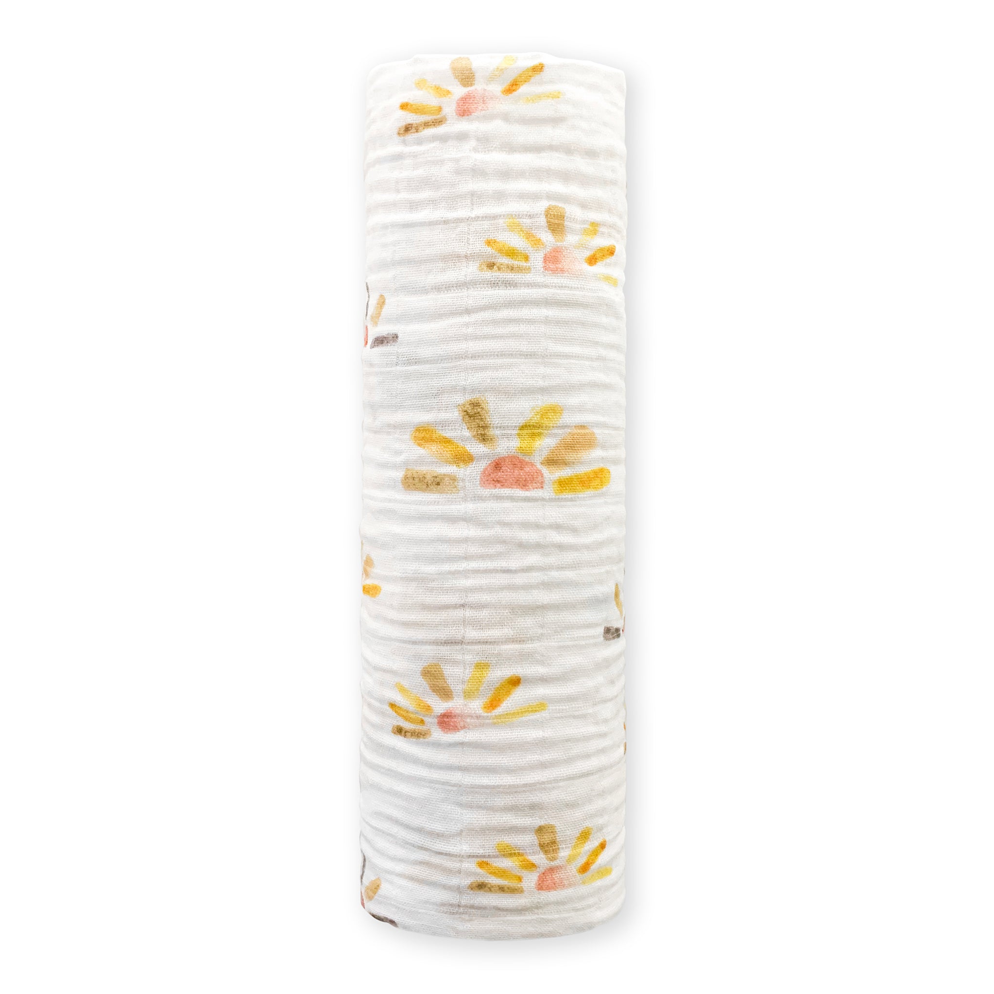 Liberty Print Muslin Swaddle-Cream/Blue main image 1