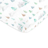 Muslin Fitted Crib Sheet - Watercolor Mountains & Trees