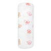 Organic Crinkle Dream Gauze Swaddle Blanket - Watercolor Peach Blush Poppies