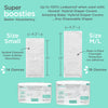 Super Boosties - Disposable Diaper Inserts, Small, Pack of 32