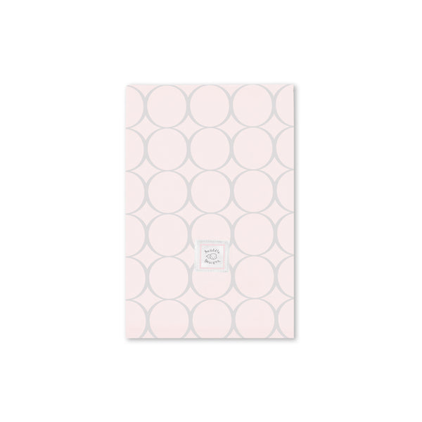 Baby Burpie - Sterling Mod Circles on Pastel Pink Tint
