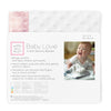 Baby Lovie -  White Plush Dots with White Mini Mod Circles on Pastel Pink Silky Satin Trim