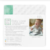 Baby Lovie - White Plush Dots with SeaCrystal Silky Satin Trim