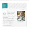 Baby Lovie - White Plush Dots with Silky Satin Turquoise Trim