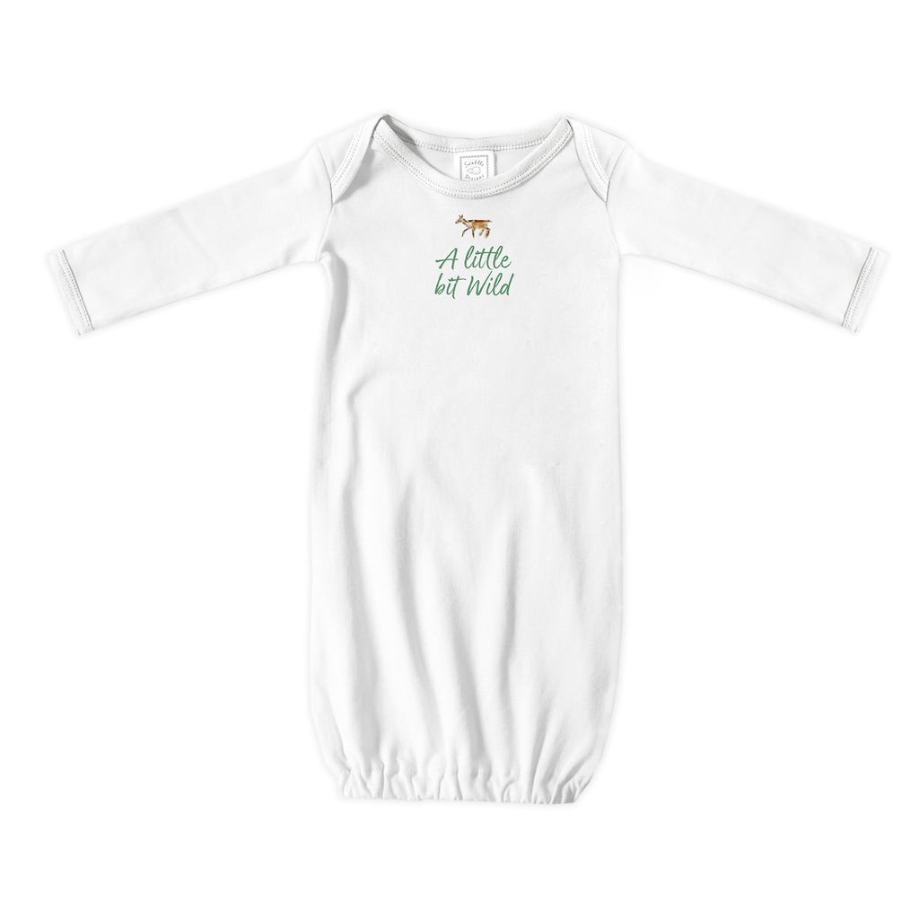 Cotton Knit Pajama Gown - A Little Bit Wild